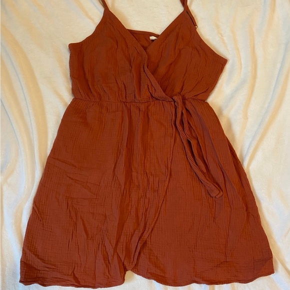 Maurices Textured Sleeveless Wrap Mini Dress XL - Picture 3 of 4